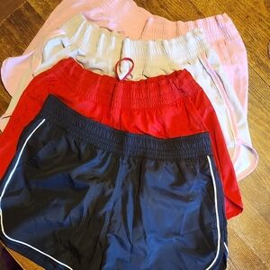 Athletic Works Kids Shorts Set - Black, Red, Pink, Cream